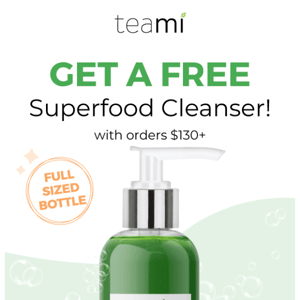 Did you grab your FREE Superfood Cleanser yet? 🙊