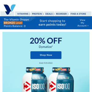 👀 Is that 20% off Dymatize?????