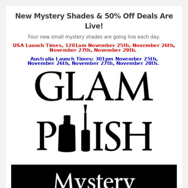 NEW Mystery Shades & Black Friday Deals Are Live!