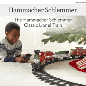 The Hammacher Schlemmer Classic Lionel Train