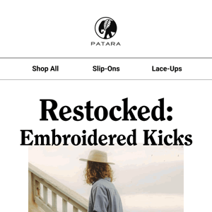 RESTOCK: Embroidered Kicks