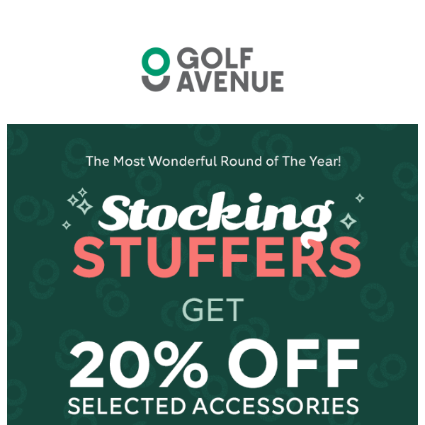 Last chance to save 20% on selected accessories!