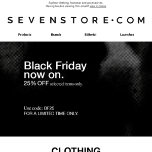 It's here. Get 25% off on Black Friday