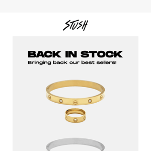 Our Stush & XO rings/bracelets are back!