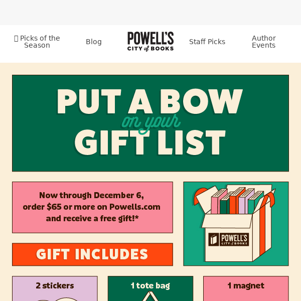🎁 Free gift with Powells.com order of $65 or more! 2 days only!