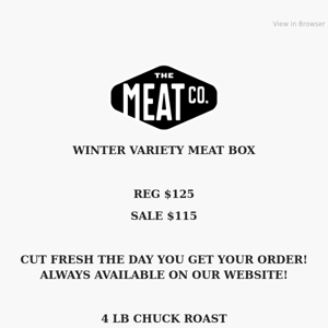 Winter Variety Meat Box