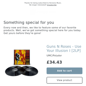 NEW! Guns N Roses - Use Your Illusion