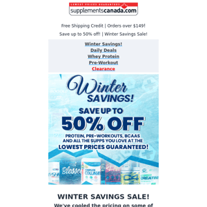 ❄️ Winter Savings have arrived! | Save up to 50% off! 