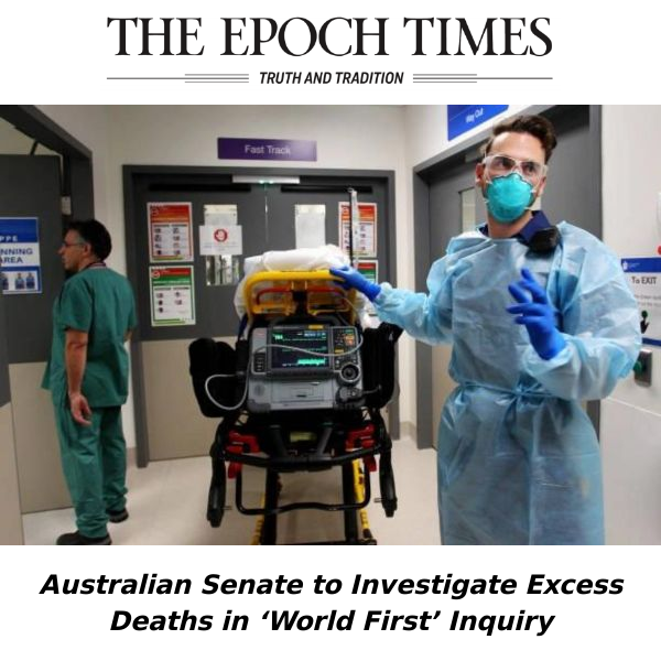Australian Senate to Investigate Excess Deaths in ‘World First’ Inquiry