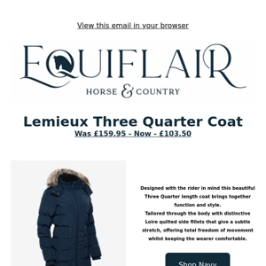 Deal of the Day - Lemieux Three Quarter Coat