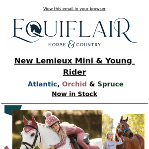 New Lemieux Mini and Young Rider - Now In Stock