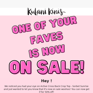 Hi ! One Of Your Favourites Is Now On Sale! 👙