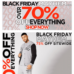 70% OFF EVERYTHING! 🔥