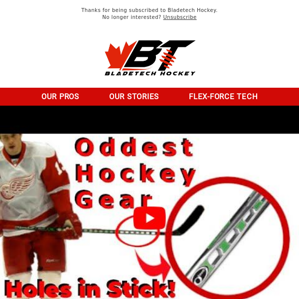 Bladetech Hockey featured on Most Unique Hockey Gear
