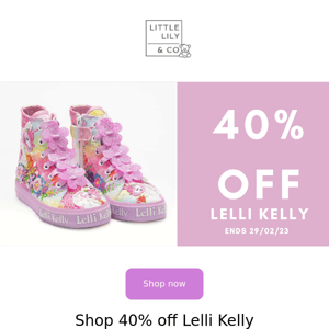 THERE IS NOW  40% OFF ALL LELLI KELLY BOOTS AND TRAINERS | Shop our Winter Sale |