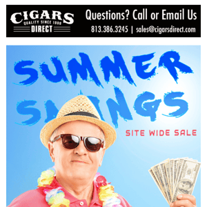 Sizzling Summer Cigar Blowout Save 20% Site Wide Now! Ends Sunday