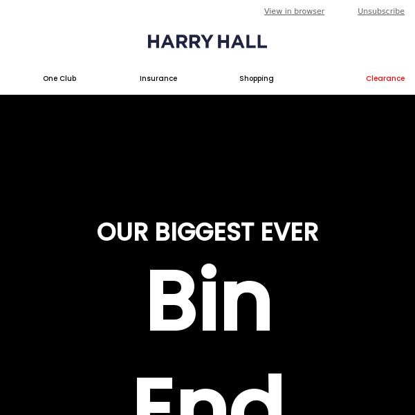 Our BIGGEST Ever Bin End Sale! *MAJOR* markdowns, this way 👉👉