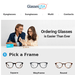 Ordering glasses online is super easy