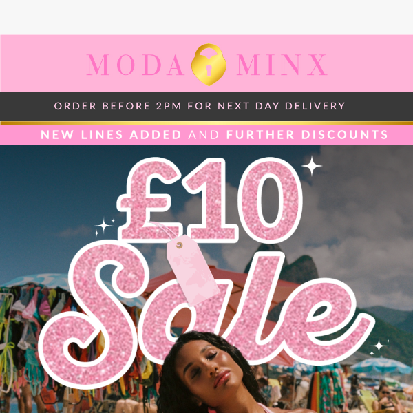 Babe, Our £10 Sale Has Started 🛍️🌴