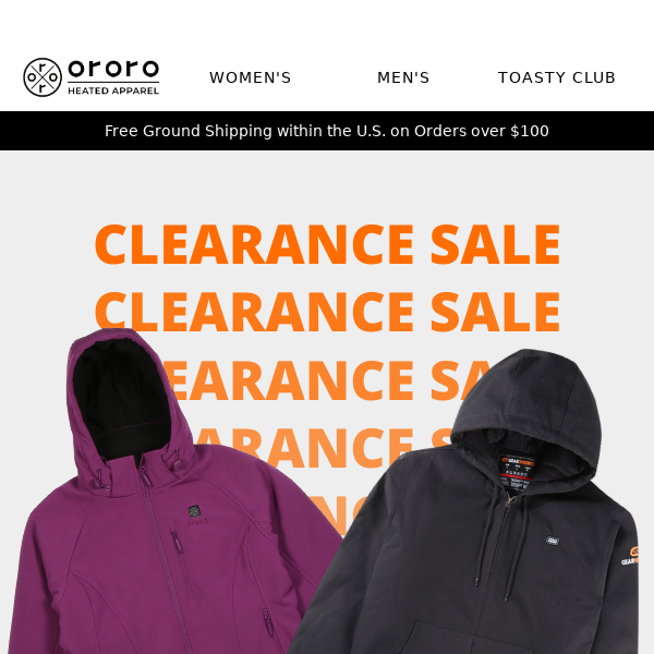 Winter Clearance: Up to 40% Off