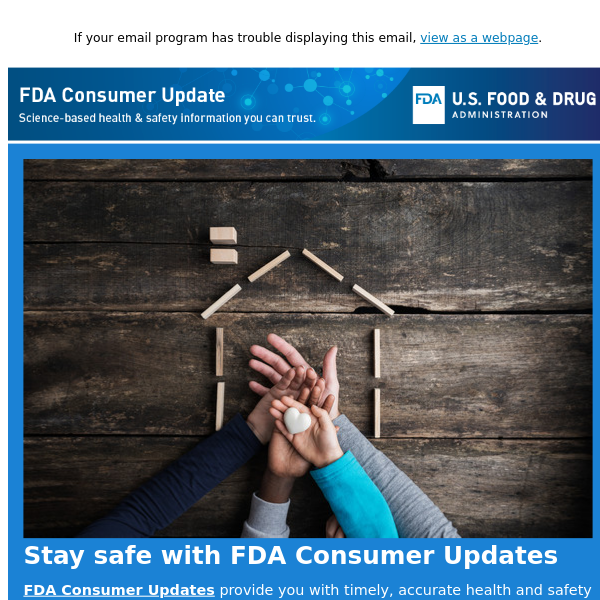 FDA Consumer Updates Are for Everyone