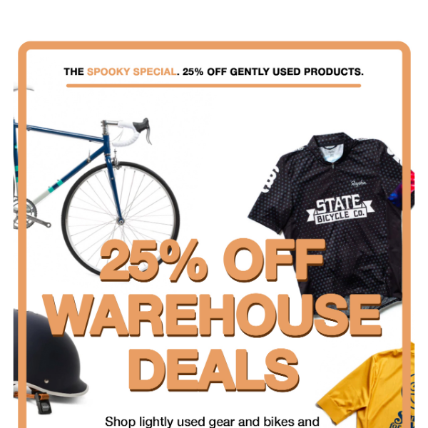 Halloween Special: EXTRA 25% Off Warehouse Deals 🎃