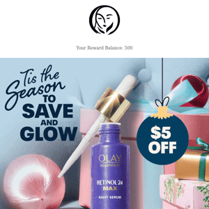 Save And Sleigh!! $5 Off Serums
