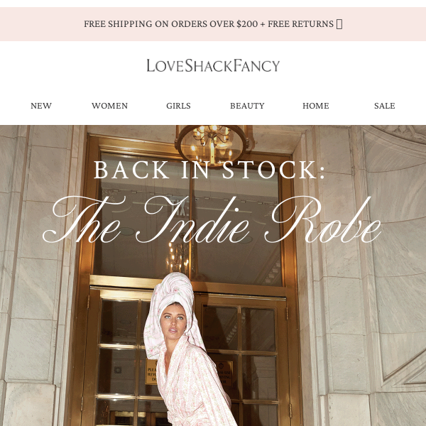 BACK IN STOCK: The Indie Robe
