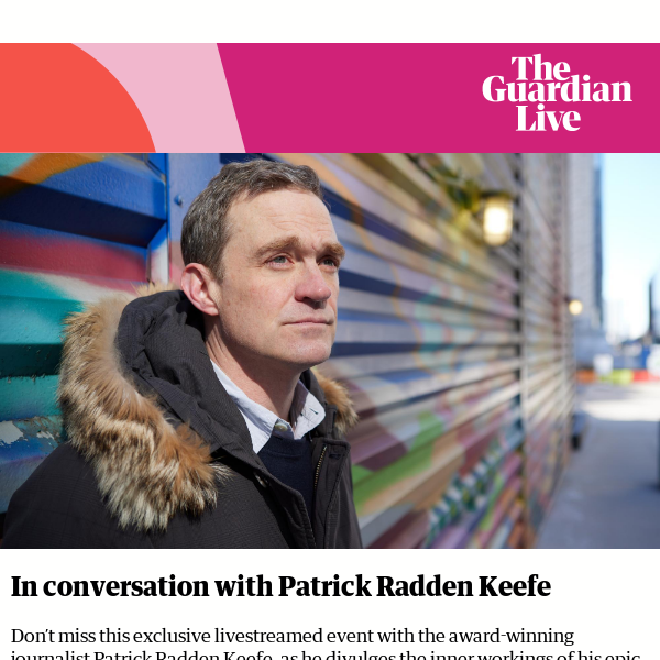 Empire of Pain author Patrick Radden Keefe | Davina McCall joins our International Women’s Day lineup