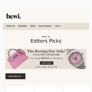 Sitewide sale ends today! - Just landed Hermes, Dior, Carolina Herrera, Cartier, Chanel and more