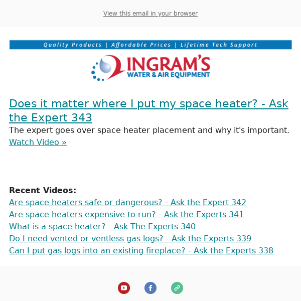 New Video from Ingrams Water & Air