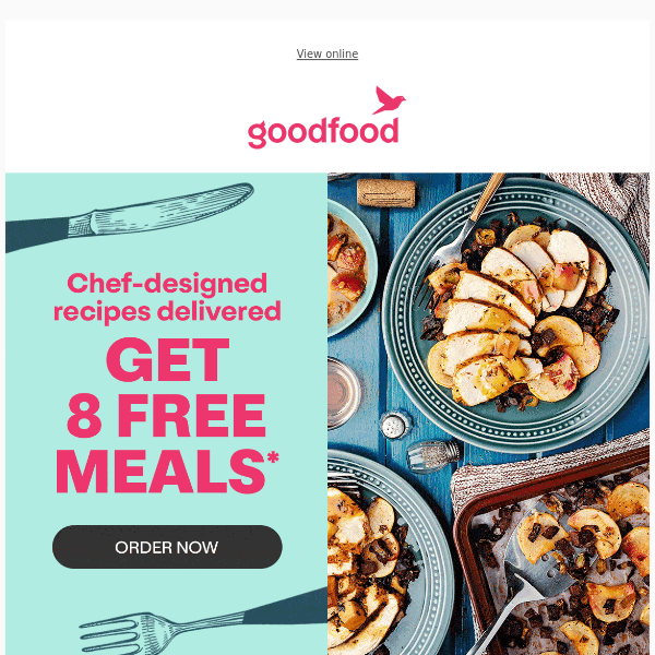 Experience 8 FREE gourmet meals ✨ 