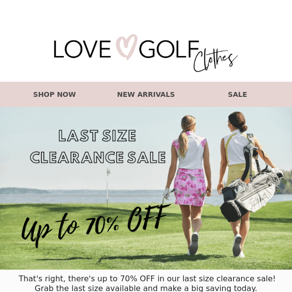 Summer Clearance SALE - up to 70% OFF ⛳ - Love Golf Clothes