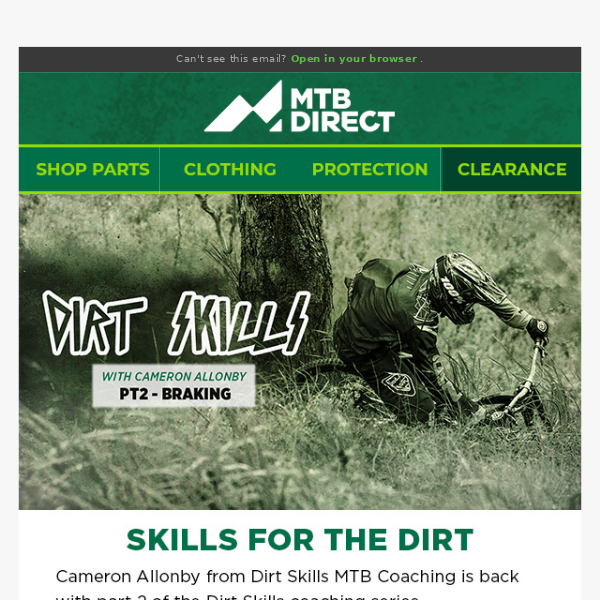 Dirt Skills Coaching Series PT 2, 25% Off All Helmets