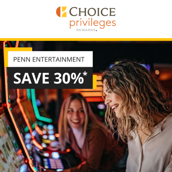 Save 30% + Casino Hotels = A Win-Win!