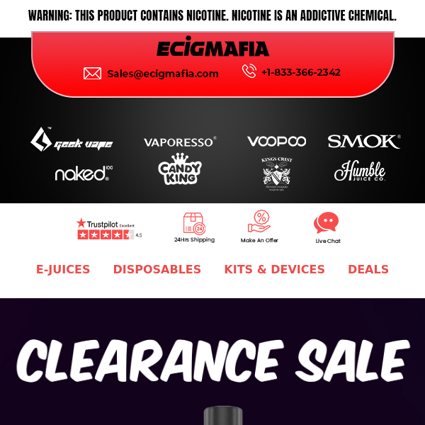 Clearance Sale Upto 70%  off