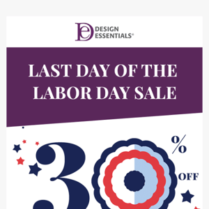 The Labor Day Sale is Ending!