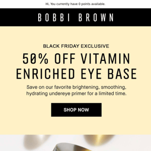 30% off sitewide. Exclusive 50% off bestselling eye base