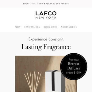 A free gift of lasting fragrance!