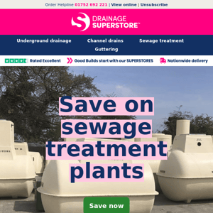 Save now on top sewage treatment plant brands! 💩