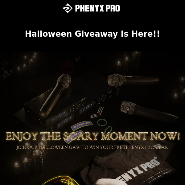 4 Winners Would Be Chose On Phenyx Pro Halloween Giveaway Event!
