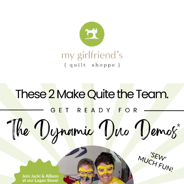 We Need Your Help with Voting! + Watch Our Dynamic Duo Get Ready to Demo! + Kimberbell Mini Quilts!