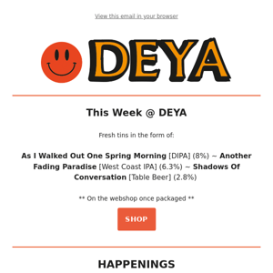 This Week @ DEYA