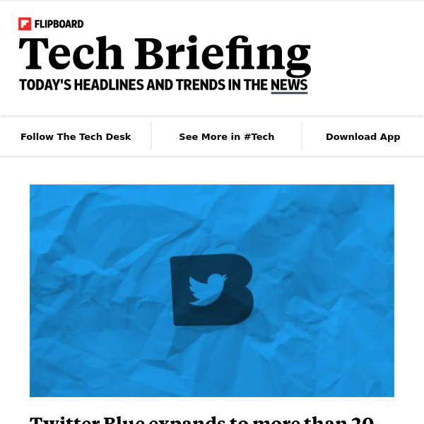 Your Friday tech briefing