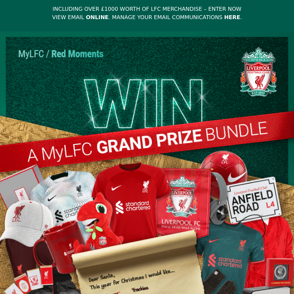 Liverpool FC Personalised Football Shirt 40th Birthday Card Moonpig ...