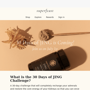 30 Days of JING Is Coming!