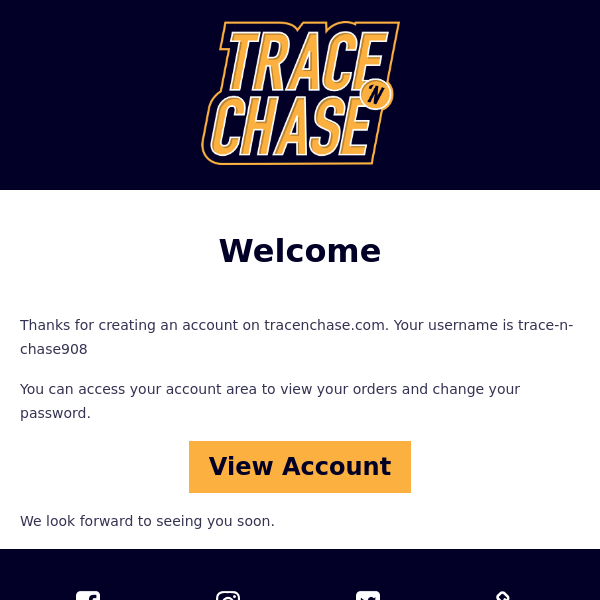 Your account on tracenchase.com