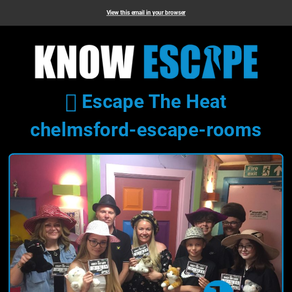 🔓 Escape the Heat Chelmsford Escape Rooms