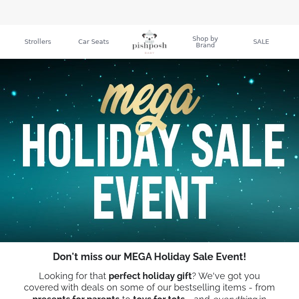 Shop for holidays with our MEGA sale + FREE gift!