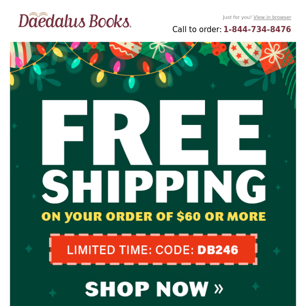 Special Free Shipping Savings